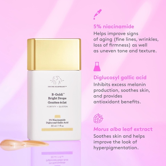 NEW Drunk Elephant B-Goldi Bright Illuminating Drops - 5 ml - Picture 3 of 7